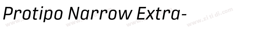 Protipo Narrow Extra字体转换 Protipo Narrow Extra字体转换